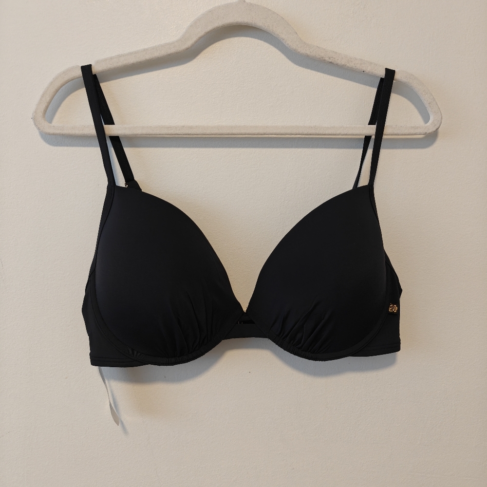 La Vie En Rose Black Bikini Top - Push Up